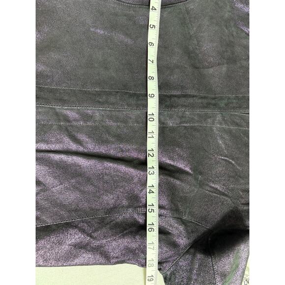 Venus Williams By Wilsons Leather 2 Pc Set Jacket and Pants Puple Size 8 - Picture 9 of 15